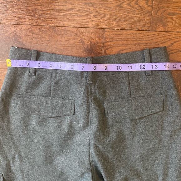 Wilfred Aritzia Grey Nellie Cargo Pant Size 6 High Waisted Tab Front - Picture 11 of 13